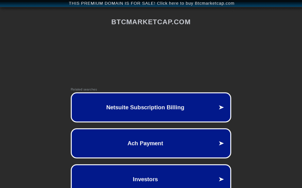 BtcMarketCap