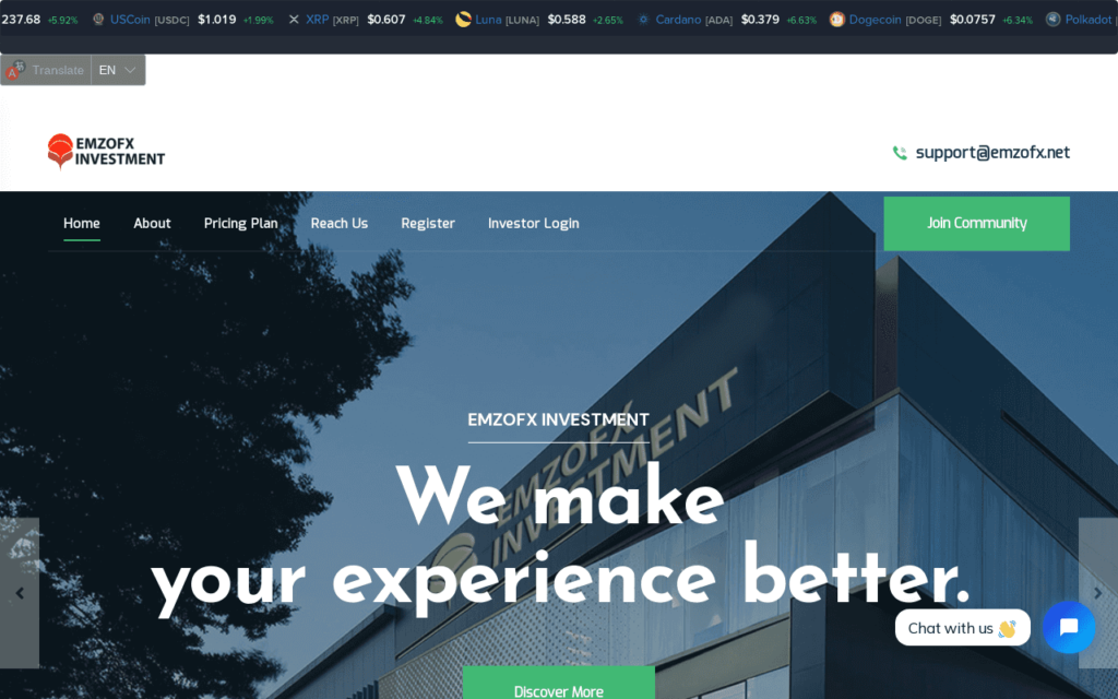 Emzofx Investment Review (emzofx.net) – Scam Emzofx.Investment