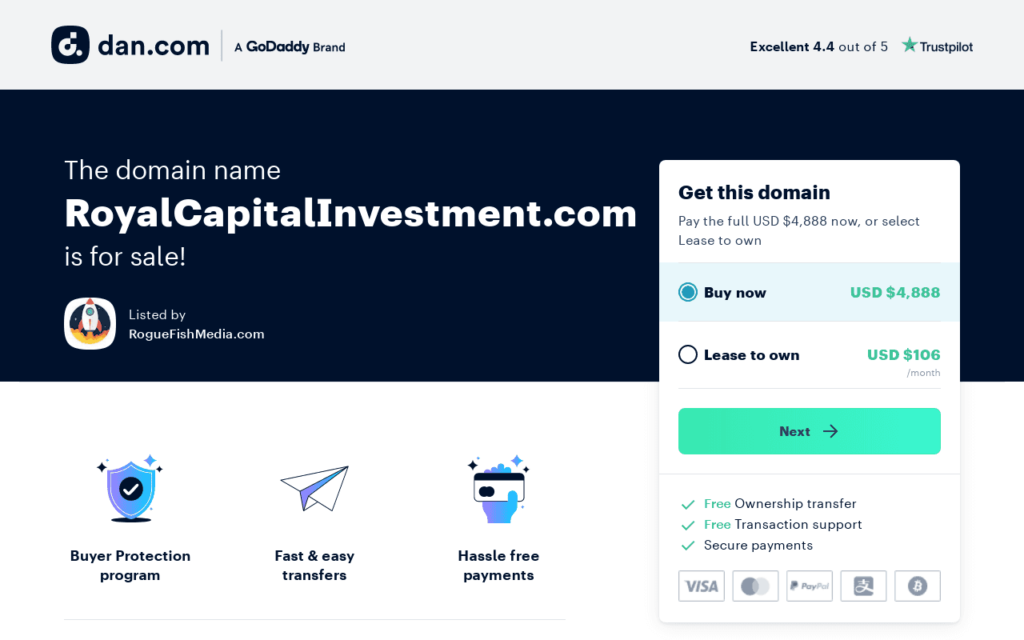 Royal Capital Investment Review (royalcapitalinvestment.com) – Scam Royal.Capital.Investment