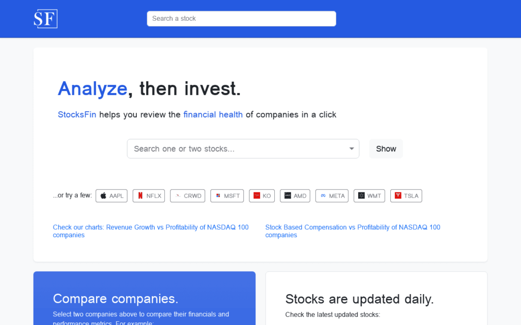 Stocks.Financials