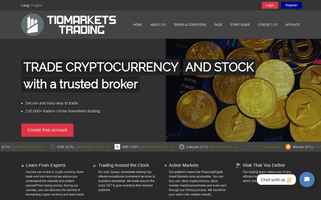 Tiomarkets-trading Review (tiomarkets-trading.com) – Scam Tiomarkets-trading