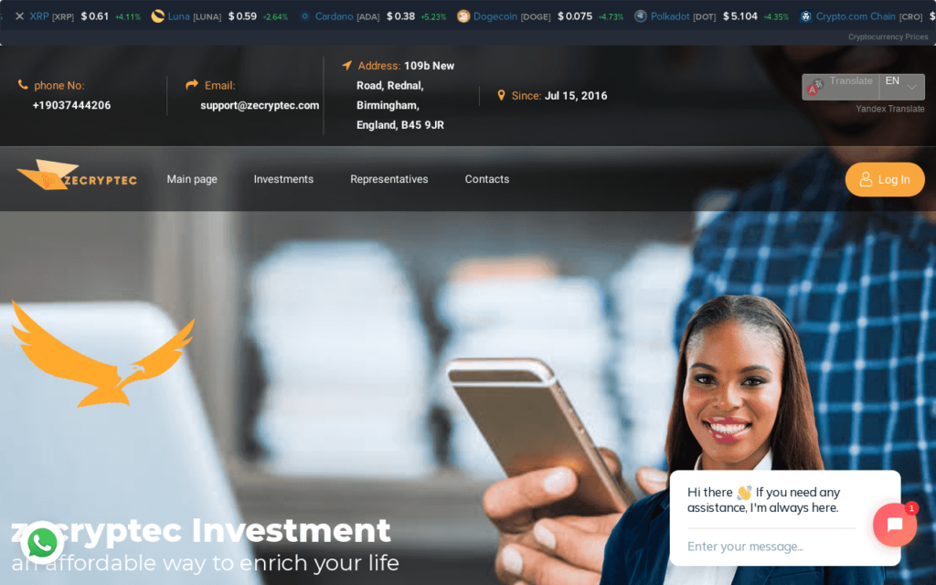 ZECRYPTEC TRADE Review (zecryptec.com) – Scam ZECRYPTEC.TRADE
