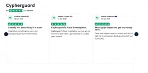 trust pilot reviews about cypherguard cyber intelligence services